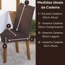 Kit Capas de Cadeira Jantar Lisa Ajustável C/ Elástico 08 Pçs - para Cozinha Malha Gel Tabaco - 3