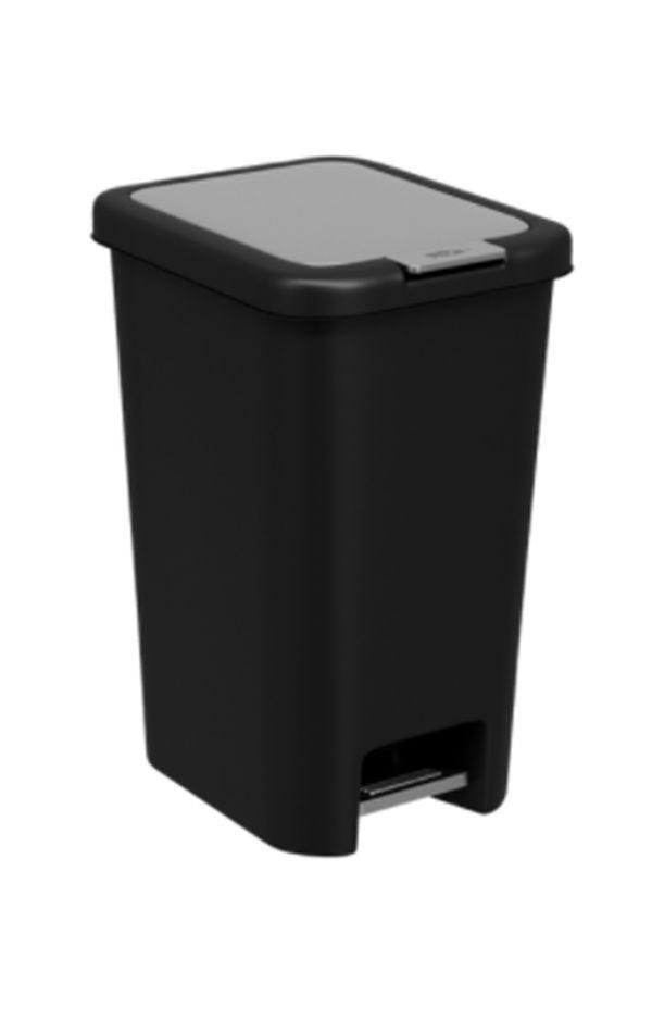 Lixeira Double C/pedal 10l-pt (bri) - 1