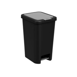Lixeira Double C/pedal 10l-pt (bri)