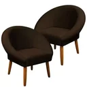 Ver imagem 1 de Jogo 2 Poltronas Decor para Recepção Sala de Espera Comercial Veludo Macio Base Estável
