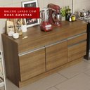 Ver mais imagens de Balcão de Pia Armário de Cozinha 150 cm 2 Portas e 2 Gavetas (Com Tampo) Rustic Glamy Madesa
