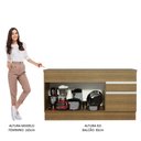 Ver imagem 5 de Balcão de Pia Armário de Cozinha 150 cm 2 Portas e 2 Gavetas (Com Tampo) Rustic Glamy Madesa