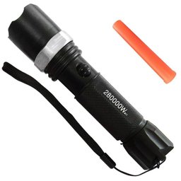 Lanterna Swat Tatica com Sinalizador 2 Baterias Recagaveis - 1