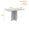 Conjunto Sala de Jantar Mesa Tampo Vidro/mdf Anitta 120cm com 4 Cadeiras Ana - 3
