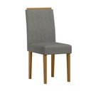 Ver imagem 6 de Conjunto Sala de Jantar Mesa Tampo Vidro/mdf Anitta 120cm com 4 Cadeiras Ana