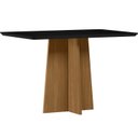 Ver imagem 5 de Conjunto Sala de Jantar Mesa Tampo Vidro/MDF Anitta 120cm com 4 Cadeiras Ana Marrom/Preto