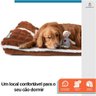 Cama Colchão Ortopédica para Pet Cães Confortável Confort Antiderrapante 75x45cm Cinza - Duke & Dixi - 6