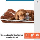 Ver imagem 6 de Cama Colchão Ortopédica para Pet Cães Confortável Confort Antiderrapante 75x45cm Cinza - Duke & Dixi