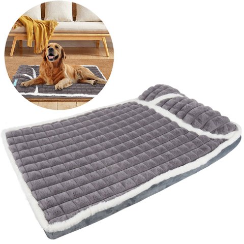 Cama Colchão Ortopédica para Pet Cães Confortável Confort Antiderrapante 75x45cm Cinza - Duke & Dixi