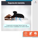 Ver imagem 2 de Cama Colchão Ortopédica para Pet Cães Confortável Confort Antiderrapante 75x45cm Cinza - Duke & Dixi