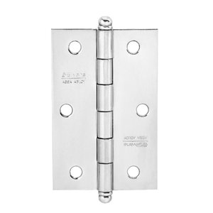 Kit 3 Dobradiças Silvana 880 até 15kg - 2,5" Cromado