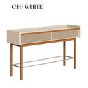 Ver imagem 4 de Aparador Sala Jantar Dune 2 Gavetas 140m com Pés em Madeira Maciça