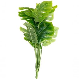 Kit 4 Ramo Planta Artificial Decoração Costela de Adão 43cm - 3