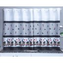 Ver imagem 4 de Kit 12 Capas de Cadeira + Toalha de Mesa + Cortina Sala de Jantar Cozinha Dos Sonhos Completa Estamp