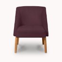 Ver imagem 2 de Cadeira Decorativa Liz Suede Bordo para Sala Salão Recepção .