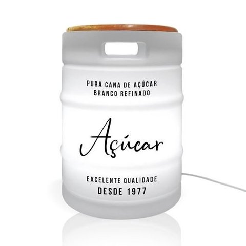 Luminária Banco Barril de Açúcar Coffee Time