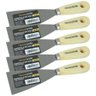 Kit 5 Espátula 6 Cm Aço Gesso Massa Corrida Multiuso Drywal - 2