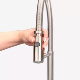Torneira Monocomando Gourmet de Cozinha Inox Capri Escovada - 5