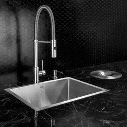 Torneira Monocomando Gourmet de Cozinha Inox Capri Escovada - 8
