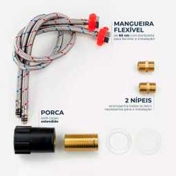 Torneira Monocomando Gourmet de Cozinha Inox Capri Escovada - 9