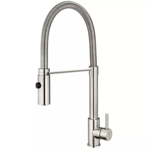 Torneira Monocomando Gourmet de Cozinha Inox Capri Escovada