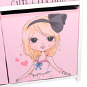 Ver imagem 3 de Estante Organizadora de Brinquedos com Caixas Estampadas - Meninas