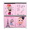 Ver imagem 2 de Estante Organizadora de Brinquedos com Caixas Estampadas - Meninas