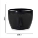 Ver imagem 5 de Vaso Decorativo Rosto em Ceramica Preto 15,5x11cm - D’Rossi