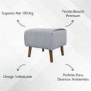 Ver imagem 4 de Puff Decorativo Verso Retangular Boucle