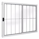Ver imagem 1 de Janela de Alumínio Branco Vitro de Correr 2 Folhas com Grade Cmc Linha Modular - 1.00 (l) X 1.20 (a)