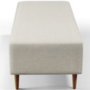 Ver imagem 7 de Puff Decorativo Sala de Estar Bali W01 Pés Palito 120x50 cm Linho Champagne - Lyam Decor