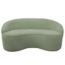 Ver imagem 2 de Sofá Curvo Montserrat 180cm 03 Lugares Bouclé Verde Claro - Nexta Casa