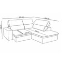 Ver imagem 2 de Sofá 3 Lugares Retrátil Reclinável Chaise Direito 243cm Solin F04 Veludo Marrom Escuro - Lyam Decor