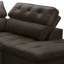 Ver imagem 6 de Sofá 3 Lugares Retrátil Reclinável Chaise Direito 243cm Solin F04 Veludo Marrom Escuro - Lyam Decor