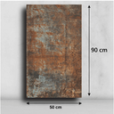 Ver imagem 4 de Kit 3 Revestimentos de Parede Flexível Lavável Efeito Corten Autocolante - 90x50cm
