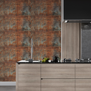 Ver imagem 5 de Kit 3 Revestimentos de Parede Flexível Lavável Efeito Corten Autocolante - 90x60cm