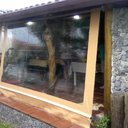 Ver imagem 2 de Toldo Cortina Ocre c/ visor - 2,40m x 2,80m - kit completo