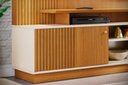 Ver imagem 5 de Estante Ares para Tv de até 75 Polegadas - Cinamomo / Off White - Madetec
