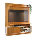 Ver imagem 2 de Estante Ares para Tv de até 75 Polegadas - Cinamomo / Off White - Madetec