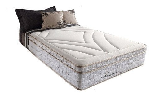 Colchão Solteiro Herval American Molas Maxspring 88x188x33 Cor Branco