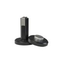 Ver imagem 1 de Fixador Trava Porta Magnético Dual Piso ou Parede Metalico:preto
