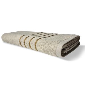 Toalha de Banho Grande Dubai 70x130cm 300g 100% Algodão - Bege Bege
