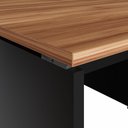 Ver mais imagens de Mesa para Escritório 2 Lugares 110cm x 140cm Nogal com Preto F5 Office