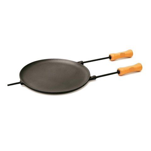 Chapa Disco Redonda Ferro Fundido e Cabo Panela Mineira 35cm