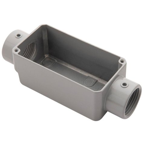 Condulete Fixo 1" Tipo "C" - sem Tampa - Rosca Bsp - com Pintura Eletrostática a Pó