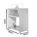 Ver imagem 4 de Mini Berço Baby 2 em 1 96,5cm x 88,5cm x 45,0cm Marrom/Nature/Branco