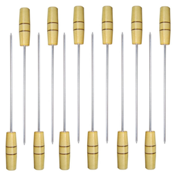 Espetos Mini Para Churrasco Kit Com 12 Espetinho - 1