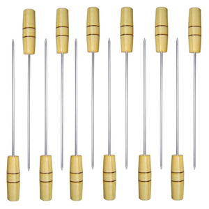 Espetos Mini Para Churrasco Kit Com 12 Espetinho