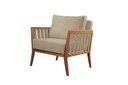 Ver imagem 1 de Poltrona Decorativa Couro Offwhite Lua