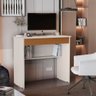 Escrivaninha Vitoria Mesa 70 Cm com 1 Gaveta Nicho Qualitare:offwhite Cedro - 2